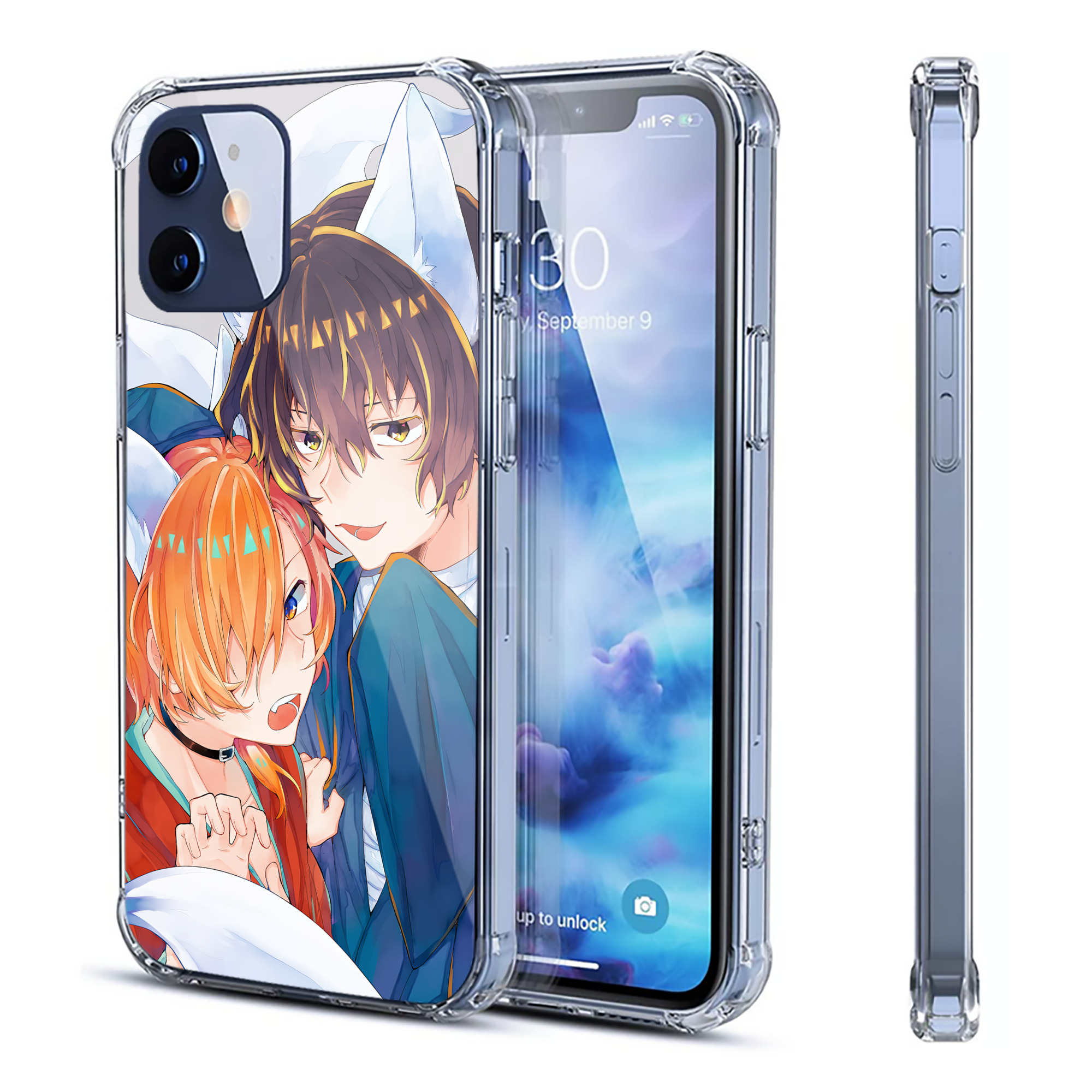 （画像用） 文豪ストレイドッグス Bungo Stray Dogs 【iPhone 12シリーズ対応】透明スマホケース（クリアソフトケース）